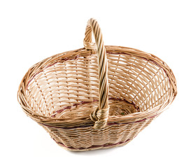 empty wicker basket