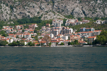 Kotor, Montenegro - September 14, 2018. A small town on the Gulf Coast, which is called Boka Kotorska, Montenegro.