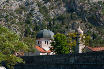 Kotor, Montenegro - September 14, 2018. Kotor a historic town and harbor in the southwest part of...