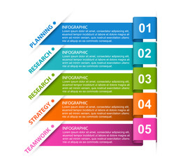 Abstract options infographics template. Infographics for business presentations or information banner.