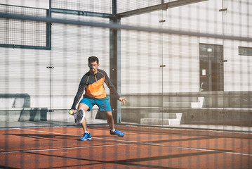 Man playing padel