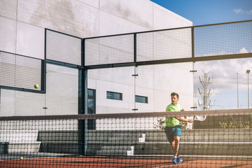 Man playing padel