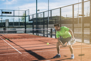 Man playing padel