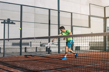 Man playing padel