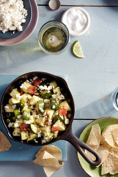 Mexican Pan Cooked Zucchini