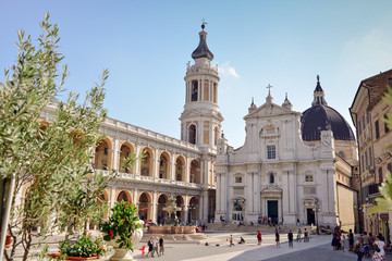 Fototapeta na wymiar Sanctuary of the Madonna of Loreto