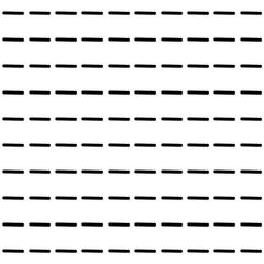 Dashes horizontal on a white background