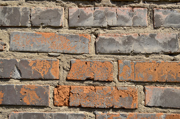 Brick wall old shabby