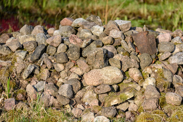 large pile of rocks