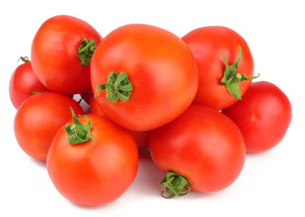 Tomatoes isolated on white