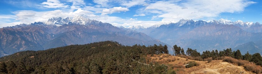 Panoramic view of himalayan range