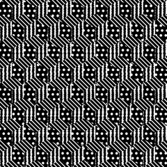 Seamless pattern postcards cubes 3d with textures-vector illustration. Banner prints for fabric 80s style Memphis.