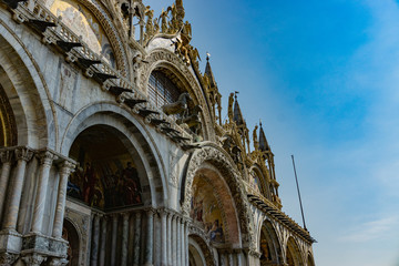 Basilica di San Marco (Saint Mark's Cathedral) at sunrise in Venice, Veneto, Italy
