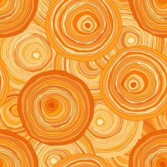 Circles contour orange