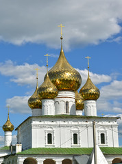 Fragment of Resurrection Cathedral. Voskresensky monastery (17th century). Uglich, Yaroslavl region
