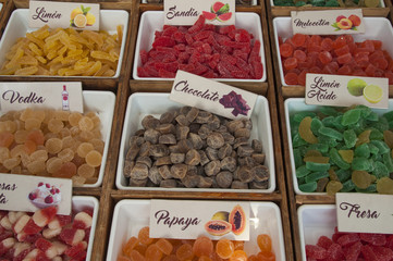 fruit jelly marmalade in sugar