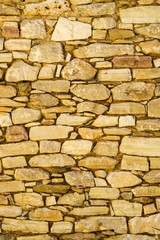 Wall made of stone bricks.