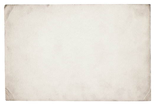 Vintage paper background isolated - (clipping path included)