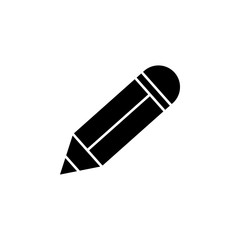 The icon of pencil, style. Simple flat icon illustration of pencil, style for a website or mobile application on white background
