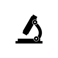 The icon of microscope, glass. Simple flat icon illustration of microscope, glass for a website or mobile application on white background