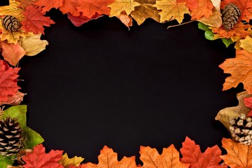 Naklejka na ściany i meble Autumn leaves background 