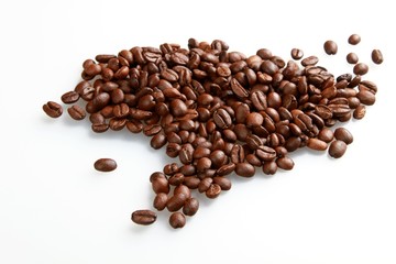 Coffee beans - isolated image
