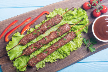 Shish kebab or lula-kebab