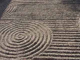 Naklejka premium japanese garten with stone