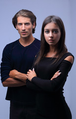 closeup.upset young couple.