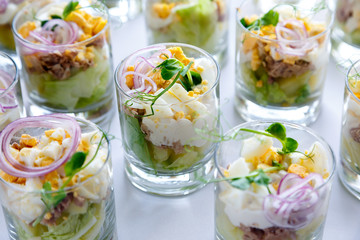 Salad in a glass Cup