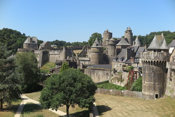 Fototapeta na wymiar Festung von Fougères, Bretagne