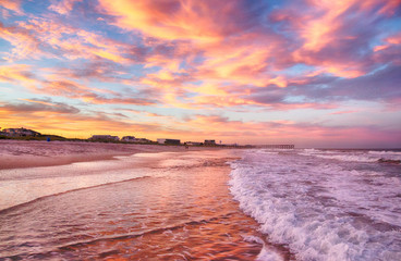 Sunset on Wrightsville Beach - 223063709