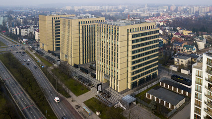 a complex of office buildings