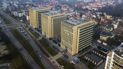 Obraz premium a complex of office buildings