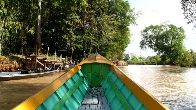 POV from a boat on Inle lake