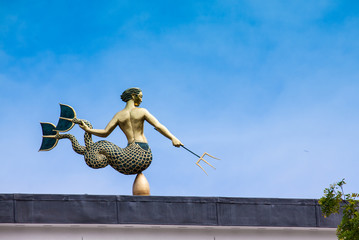 Triton weather vane