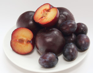 New  harvest. Plums.