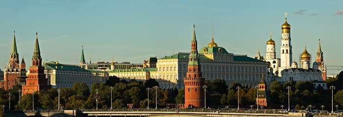 Fototapeta na wymiar Panorama of Moscow Kremlin