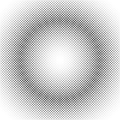 Retro abstract halftone circle pattern background - vector graphic design from dots