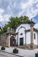 Fototapeta na wymiar Guimaraes Chapel of Our Lady of Guia (Capela de Nossa Senhora da Guia). It is one of the seven chapels erected in 1727. Guimaraes, Braga District, Norte Region, Portugal, Europe.