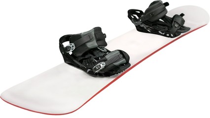 Naklejka premium White Snowboard - Isolated