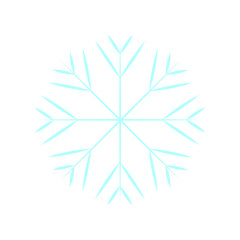cute blue snowflake