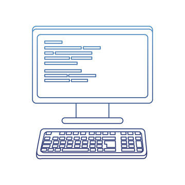 degraded outline computer programming code web technology