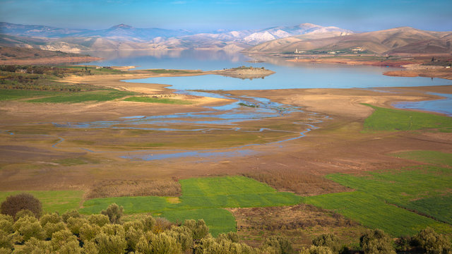View of Barrage Sidi Chahed, Morocco