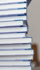 The books on the table