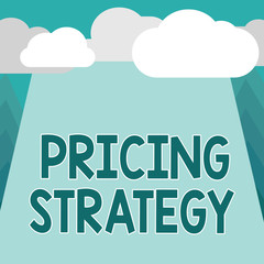 Conceptual hand writing showing Pricing Strategy. Business photo showcasing set maximize profitability for unit sold or market overall.