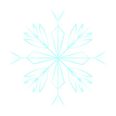 cute blue snowflake