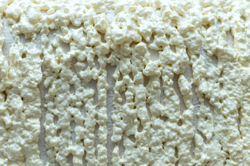 Background polyurethane foam for thermal insulation of walls