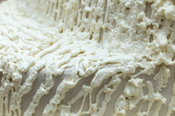 Background polyurethane foam for thermal insulation of walls