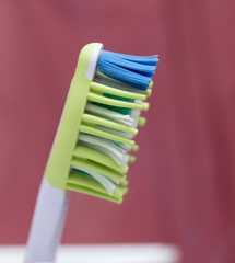 Toothbrush in bathroom